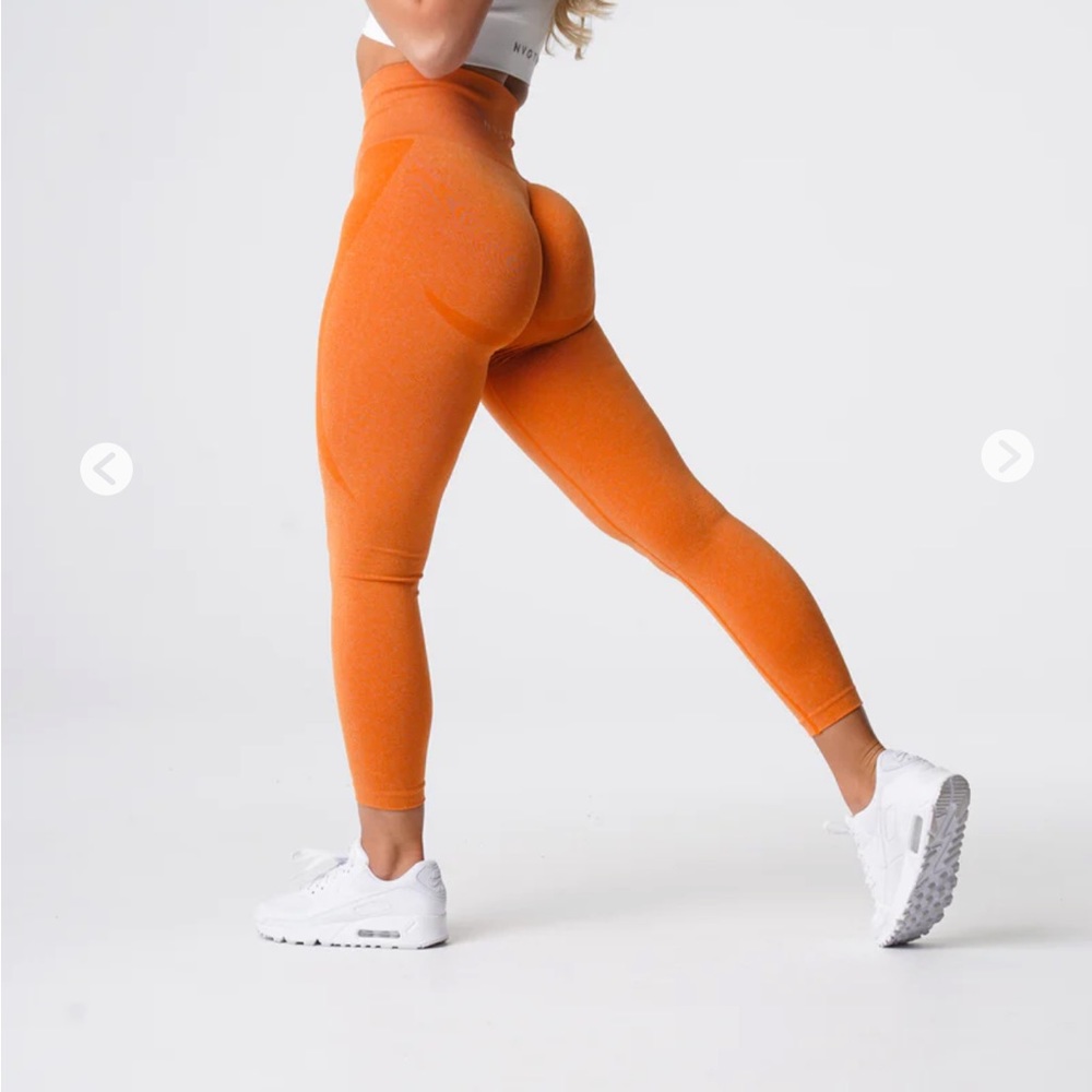 NVGTN burnt orange contour seamless leggings